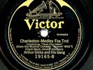 ARTHUR GIBBS and his GANG on 1923 Victor 19165 - Charleston / Old Fashioned Love