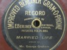 Canadian Berliner 7-Inch Record 302 Married Life by George Graham