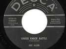 REX ALLEN 45RPM '58 DECCA KNOCK KNOCK RATTLE ROCKABILLY VG VINYL