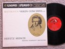 Beethoven, Heifetz • Munch *Violin Concerto (In D) *1959 NM Vinyl Stereo RCA 10s