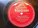 SERGEI RACHMANINOFF Victrola 6260 PIANO 78 TROIKA EN TRAINEAUS / POLKA DE W.R EX