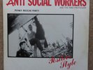 Anti Social Workers - Punky Reggae Party Vinyl LP Rare White Labels