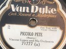 78rpm Vincent Lopez  VAN DYKE 71777 Piccolo Pete/ Chinese Rose  E+