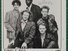SIMPLY RED - 1988 SIGNED PROMOTIONAL PHOTO-CARD WITH 5 AUTOGRAPHS 10