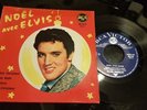 Elvis presley  white Christmas noel avec elvis France rare single 7