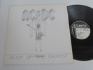 AC-DC/FLICK OF THE SWITCH  LP 1983 WEA ATLANTIC 78-0100-1 U EMBOSSED SLEEVE