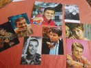8 CARTES PHOTOS  DEDICACE ORIGINALE 60'S CLAUDE FRANCOIS F ALAMO MONTY AUBRET