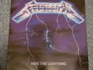 METALLICA Ride the Lightning 1984 vinyl LP. Used