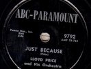 78-ROCK-LLOYD PRICE-UST BECAUSE/WHY on ABC-PARAMOUNT-