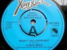 X-Ray Spex - Highly Inflammable UK 1979 EMI Demo Record 7