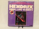 Jimi Hendrix: High, Live'n Dirty 1978 Nutmeg Records Red Colored Vinyl NUT-1001