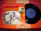 rare, 45t , johnny hallyday , les chevaliers du ciel , holland , centreur ,