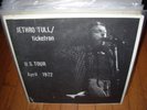 JETHRO TULL ticketron u.s. tour april 1972 ( rock ) takrl not tmoq
