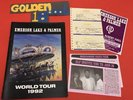 EMERSON LAKE AND PALMER  ELP MUSIC WORLD TOUR 1992 PROGRAMME & TICKET LEAFLET