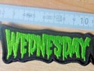 WEDNESDAY 13 RARE WOVEN SHAPE PATCH MISFITS THE DAMNED TSOL BLITZKID ZOMBIES