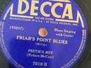 PRE-WAR BLUES Robert Nighthawk (McCOy) Dec 7819 Friars Point Blues/  E