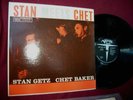 STAN GETZ/CHET BAKER JAZZ LP Stan meets Chet Verve DG MONO CLEF Series 1958  VG