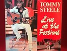 TOMMY STEELE Live At The Festival 1975 UK vinyl LP EXCELLENT CONDITION autograph