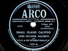 LORD INVADER / MACBETH on 1950 ARCO 1251 - Small Island Calypso / Sly Mongoose