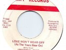 UNIVERSAL JOINT  LOVE WON'T WEAR OFF (As the years wear on)/ Instr  US SNIFF