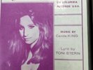 Barbra Streisand Rare Screen Gems Columbia sheet music WHERE YOU LEAD Brussels
