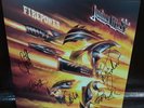 JUDAS PRIEST - FIREPOWER 2LP SIGNED AUTOGRAPHED 180 GRAM VINYL RECORD, FULL BAND