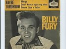 BILLY FURY rare  EP Maybe Tomorrow Orange sleeve  Tri Centre Decca 1959