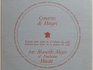 LP Marcelle MEYER : Mozart Concertos.. / Discophiles Français DF 37