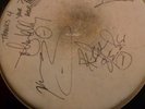 TYPE O NEGATIVE John Kelly October Rust Tour Used Signed Drum Skin Peter Steele