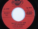 Doo Wop R&B 45 EP FIVE SATINS Our Anniversary/I'll Get Along EMBER HEAR