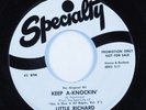 Rock & Roll 45 LITTLE RICHARD Keep A-Knockin SPECIALTY VG++ promo HEAR