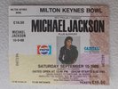 1988 Michael Jackson Bad World Tour Milton Keynes Bowl Unused Ticket