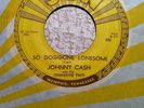 JOHNNY CASH SUN 232 -  ORIGINAL VINTAGE 45 RPM - FOLSOM PRISON BLUES - 1956