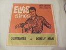 ELVIS AUSTRALIA SINGLE 'PORTRAIT' SLEEVE. SURRENDER/LONELY MAN EXCELLENT++