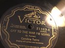 PRE WAR COUNTRY CAROLINA TWINS Victor 21363 Off to War/Wagon needs Grease E