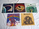 RAINBOW - 5 x UK Vinyl LPs DIFFICULT CURE/RISING/LONG LIVE ROCK/DOWN TO EARTH EX