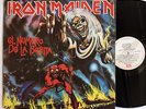 IRON MAIDEN  -el numero de la bestia-RARE ARGENTINA PROMO LP  -