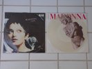 MADONNA HOLIDAY & RAIN PICTURE DISC LP RECORD LIKE NEW BOTH INCLUDED