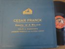 JACQUES THIBAUD - ALFRED CORTOT / FRANCK  / HMV