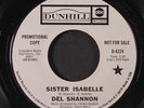 DEL SHANNON: Sister Isabelle / Colorado Rain 45 (dj) Rock & Pop