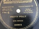 DOCK BOGGS PRETTY POLLY- DICK REINHART THE GIRL I LEFT BEHIND ME  BRUNSWICK VG
