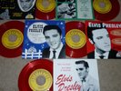 * * 5 ELVIS SUN RED VINYL 45s  MYSTERY TRAIN +4 UNPLAYED MINT GEMS w/PIC SLEEVES