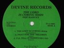 Dee Harvey - The Lord Is Coming Soon LP - Devine - Modern Soul Gospel VG+ MP3