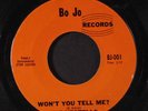 VESTELLS: Won't You Tell Me / Please Walk Away 45 (close to M-, Garage, compile