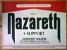 NAZARETH Coventry Theatre 1977 Promo Poster EXPECT NO MERCY TOUR Dan McCafferty