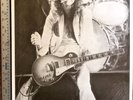 JIMMY PAGE / LED ZEPPELIN RARE LTD EDITION PRINT BY ARTIST GEORGE ADAMS 17/100 .