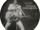 RARE 33T PICTURE DISC ELVIS PRESLEY- SONGS AND STATEMENTS- UK ELVPDSO371456
