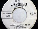 CASANOVAS 45 I don't want you to go / Please be my love APOLLO DJ Doowop Kz 177