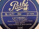 Rina Ketty J'attendrai & Sombreros & Mantilles Pathe gold lettering French 78rpm
