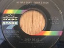 GWEN DAVIS northern soul 45 My Man Don't Think I Know / Can't Be   Sound Stage 7